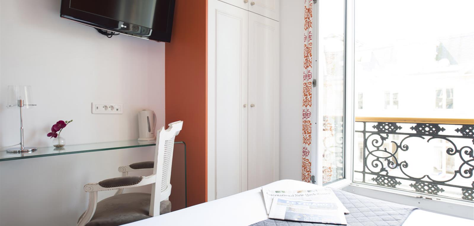 Chambre double - Hôtel romantique Paris entre le 1er et le 4e arrondissement